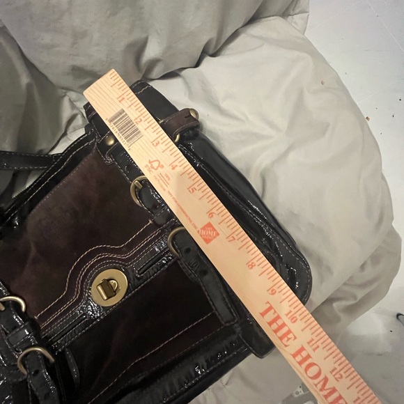 Rare Coach Dark Brown and Black Leather Shoulder Bag in great condition - Picture 11 of 11